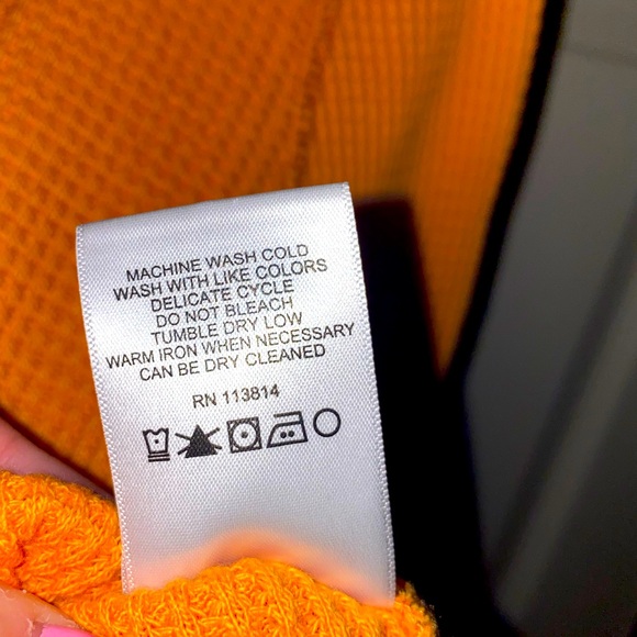 Billy Reid "Contrast Waffle Crew" Long Sleeve - Picture 6 of 6